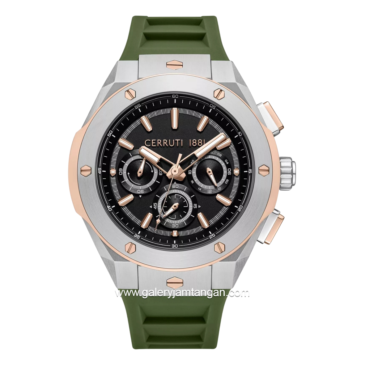 CERRUTI 1881 RUSCELLO CIWGQ0085603 Green Rubber Strap