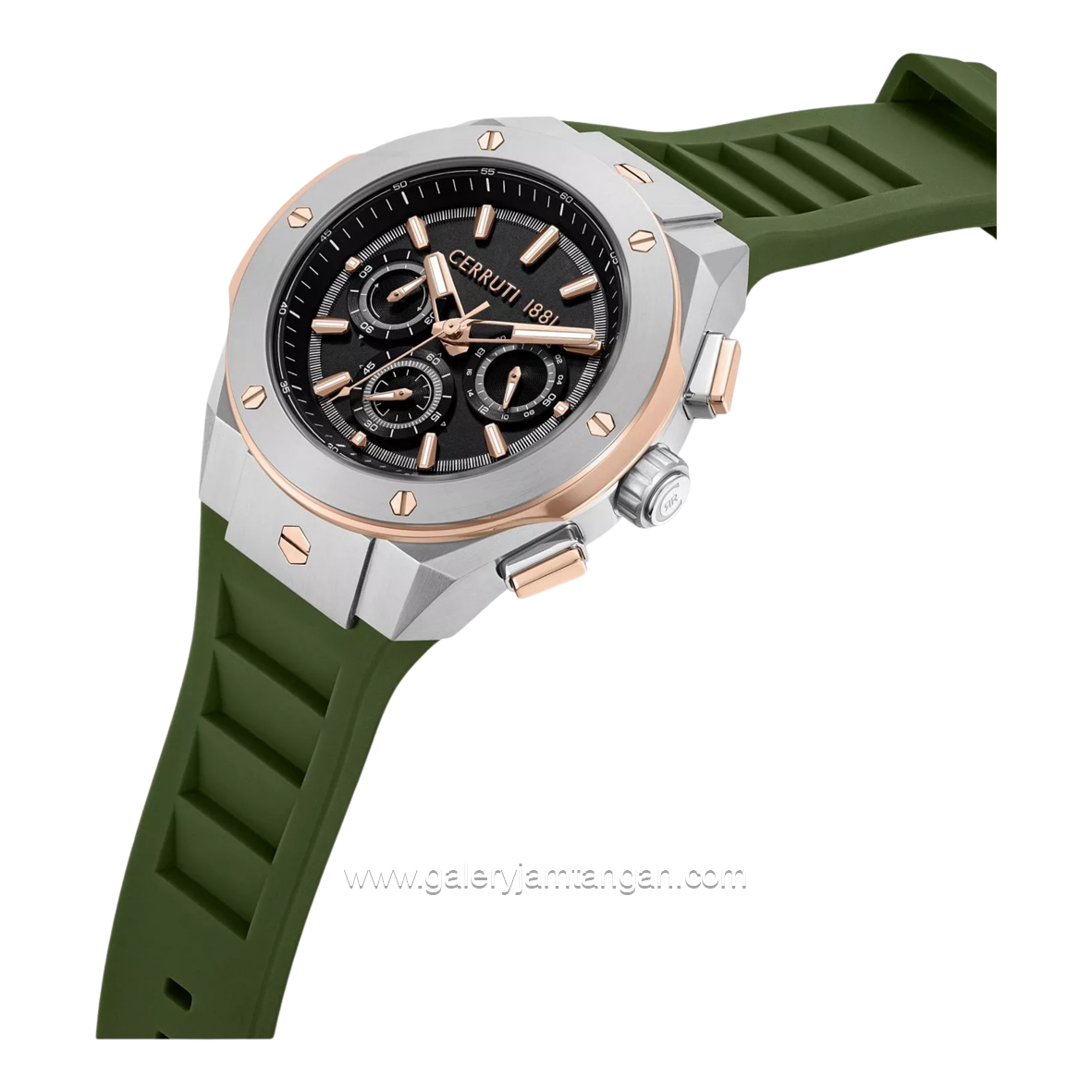 CERRUTI 1881 RUSCELLO CIWGQ0085603 Green Rubber Strap