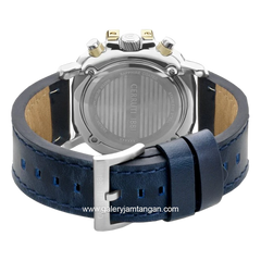 CERRUTI 1881 POSITANO CIWGF2224501 Watch Men's Dark Blue Silver Leather Chronograph