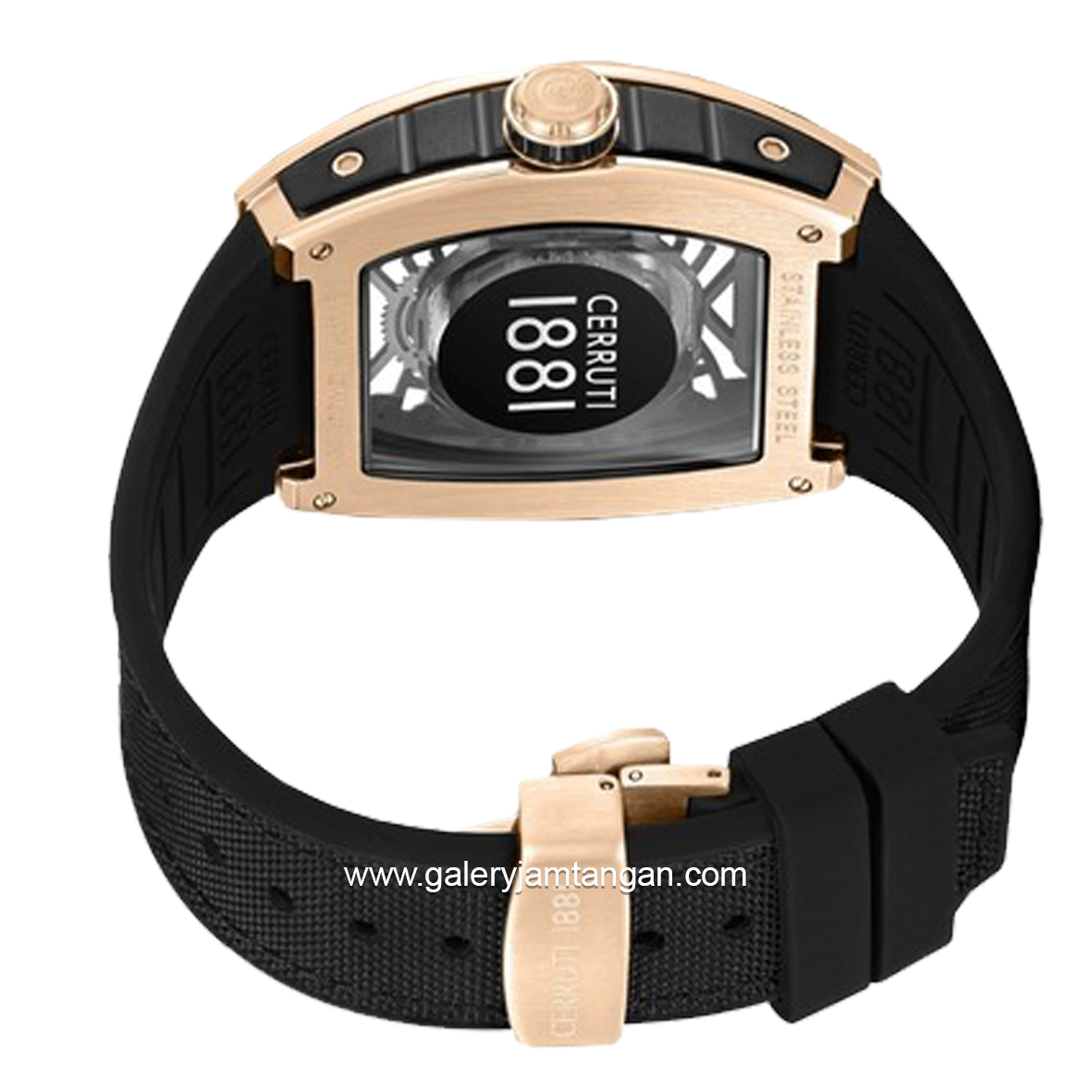 CERRUTI 1881 CALLIANO CIWGN0019503 Watch Men's Black Rosegold Rubber / Fabric Strap