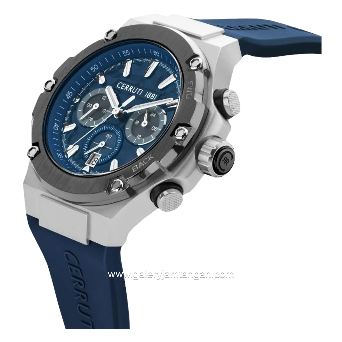 CERRUTI 1881 LUCARDO CIWGQ2224303 Watch Men's Blue Silver Rubber Chronograph
