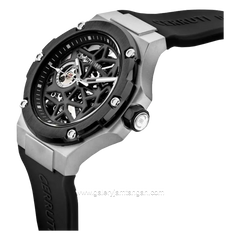 CERRUTI 1881 LUCARDO CIWGR0007101 Watch Men's Black Silver Rubber Automatic