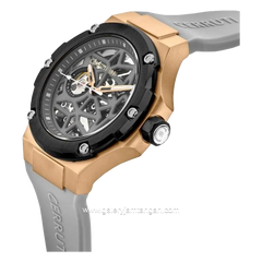CERRUTI 1881 LUCARDO CIWGR0007106 Watch Men's Grey Rosegold Rubber Automatic