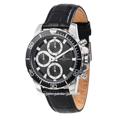 PIERRE CARDIN NATION VISION CF.0102.LB.1 Black Leather Strap