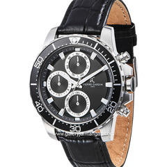 PIERRE CARDIN NATION VISION CF.0102.LB.1 Black Leather Strap