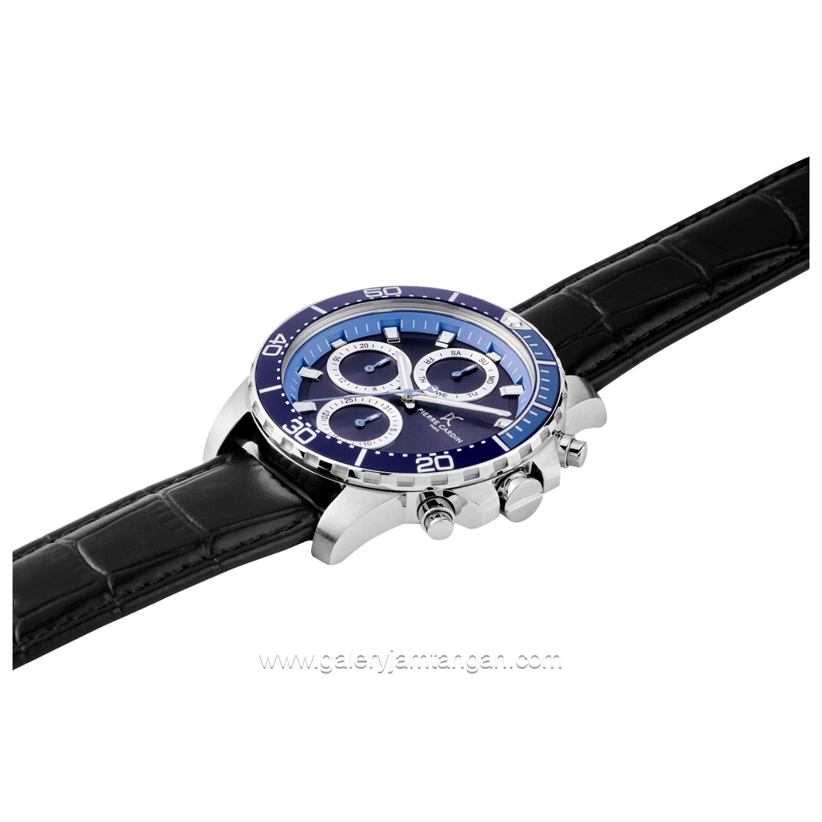 PIERRE CARDIN NATION VISION CF.0104.LB.1 Black Leather Strap