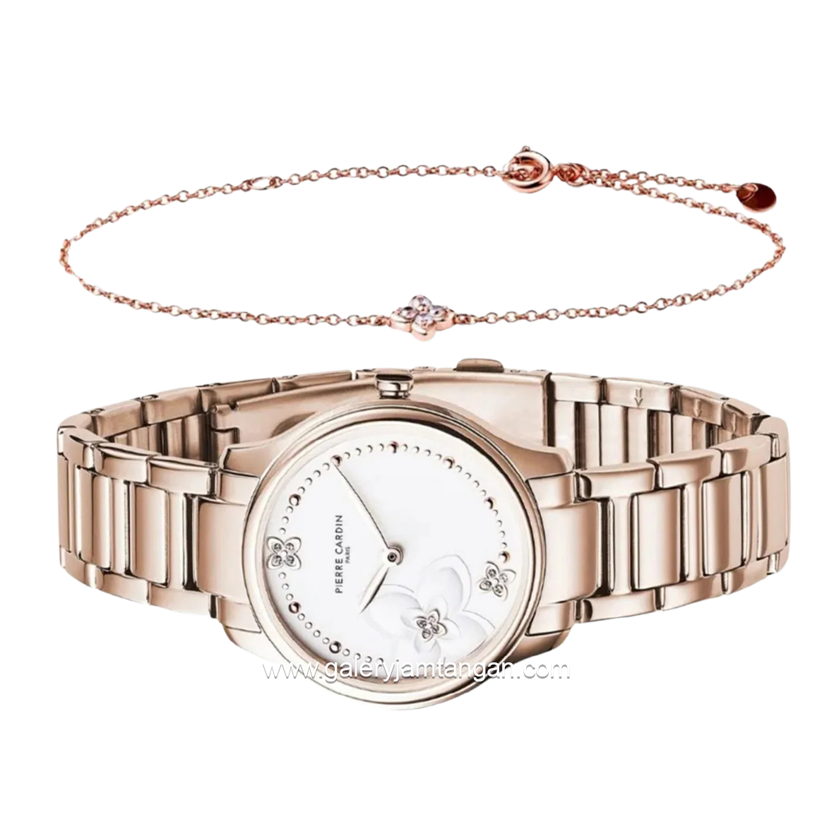PIERRE CARDIN TREFLE CF.0901.SC.RG.ST Rosegold Dial White