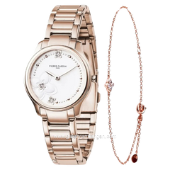 PIERRE CARDIN TREFLE CF.0901.SC.RG.ST Rosegold Dial White