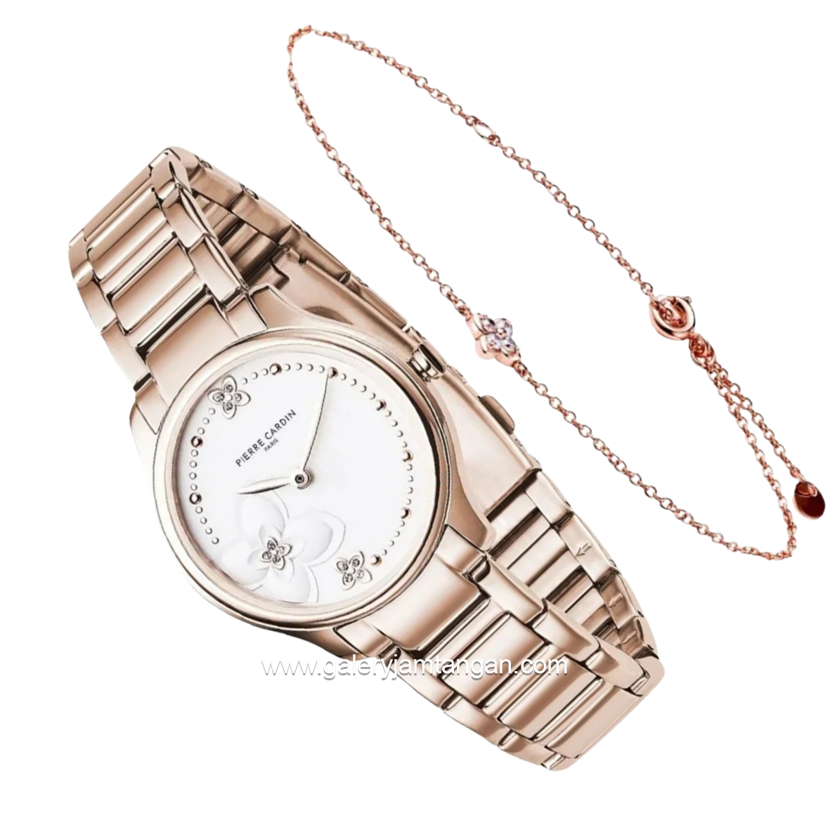 PIERRE CARDIN TREFLE CF.0901.SC.RG.ST Rosegold Dial White