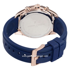PIERRE CARDIN NATION CRISTAL CF.1004.PD.2 Blue Rosegold Rubber Strap