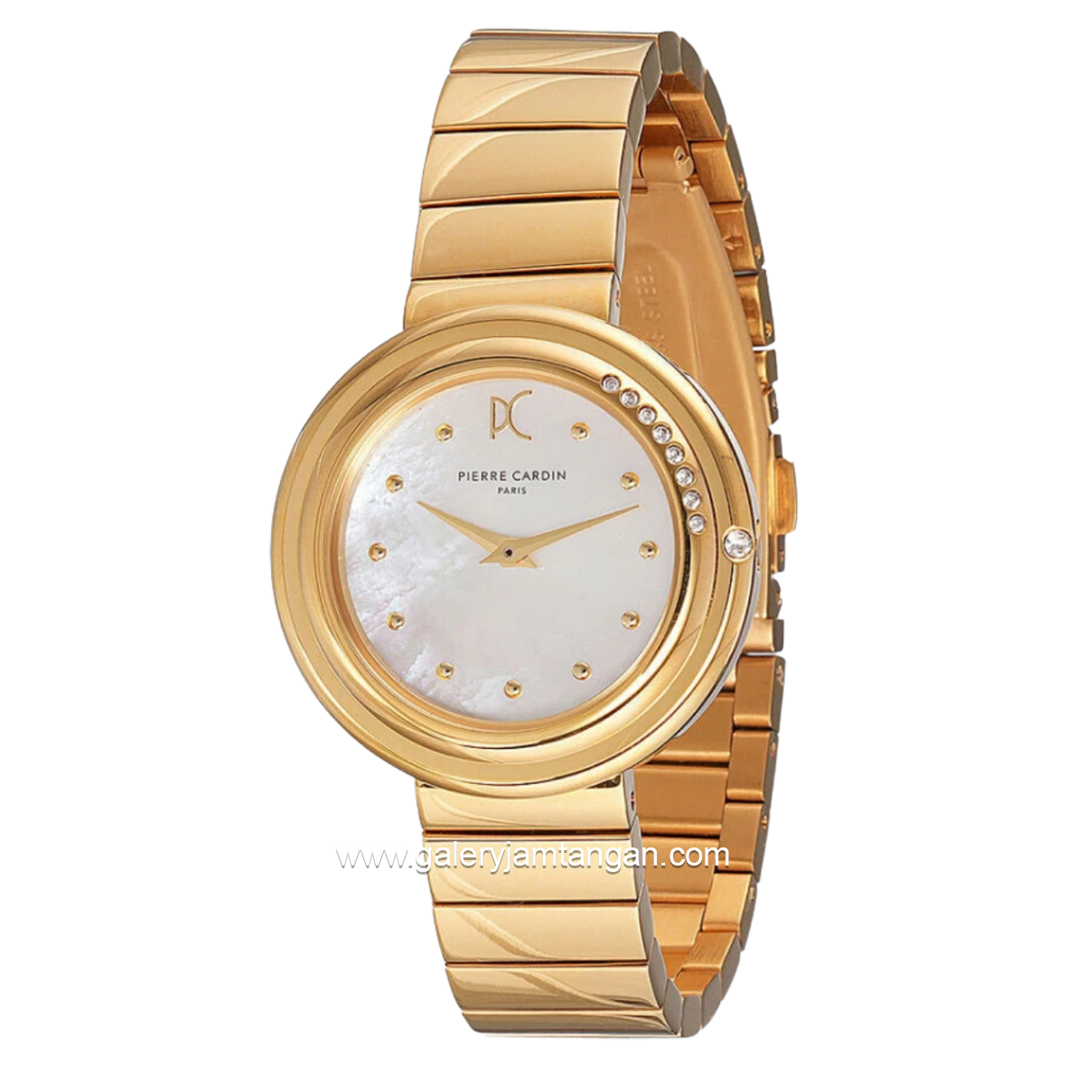 PIERRE CARDIN PASSY METEORE CF.1010.MG.2 Gold Dial White Stainless Steel