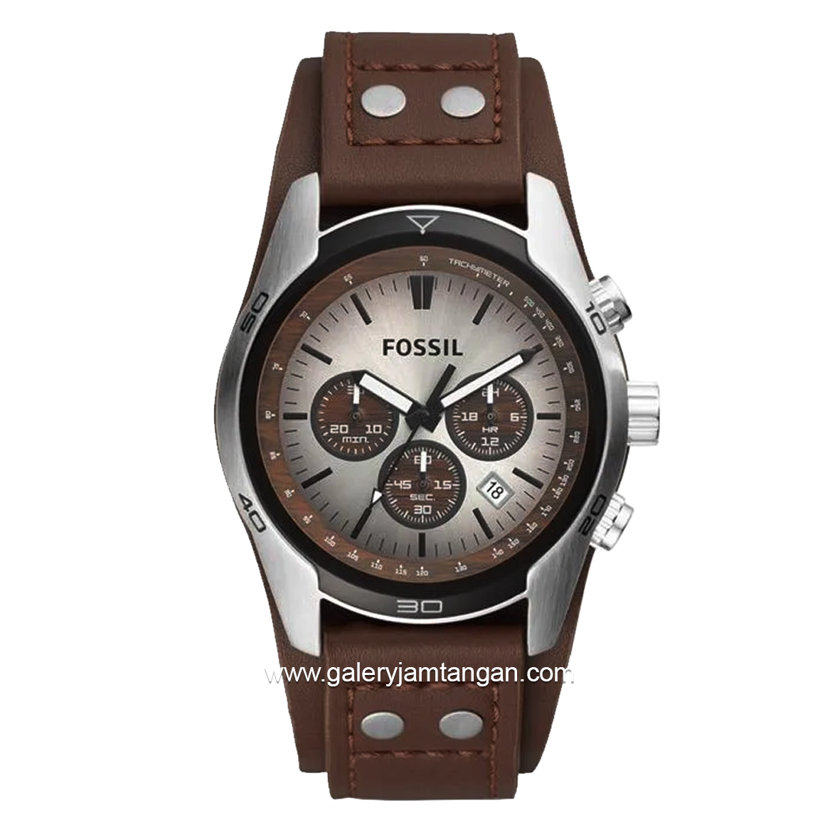 FOSSIL CH2565 Coachman Chronograph Brown Dial Brown Leather Strap