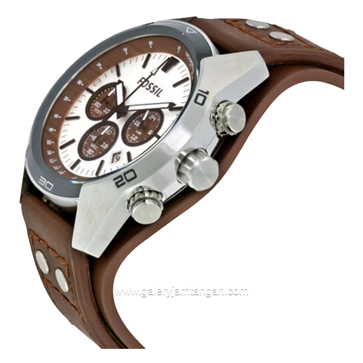 FOSSIL CH2565 Coachman Chronograph Brown Dial Brown Leather Strap