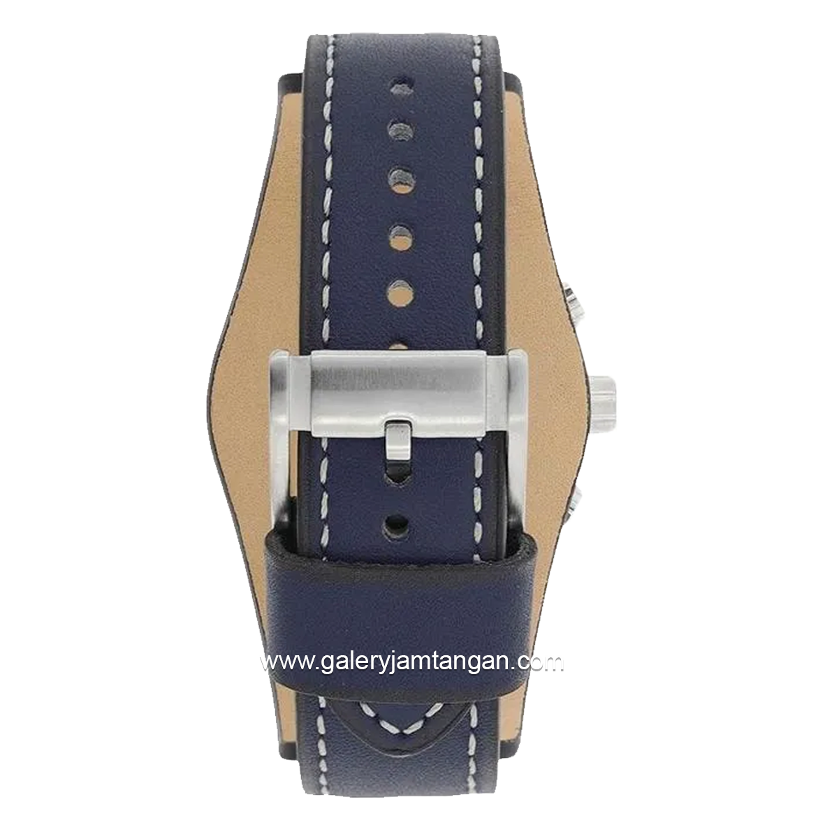 FOSSIL COACHMAN CH3051 Man Chronograph White Dial Blue Leather Strap