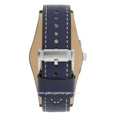 FOSSIL COACHMAN CH3051 Man Chronograph White Dial Blue Leather Strap