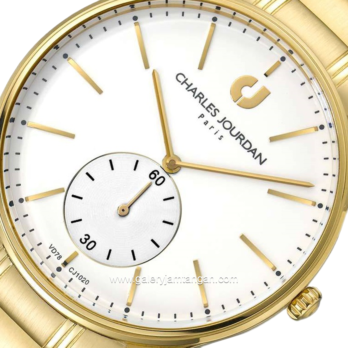 CHARLES JOURDAN CJ1020-1212 Gold Stainless Steel
