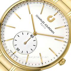 CHARLES JOURDAN CJ1020-1212 Gold Stainless Steel