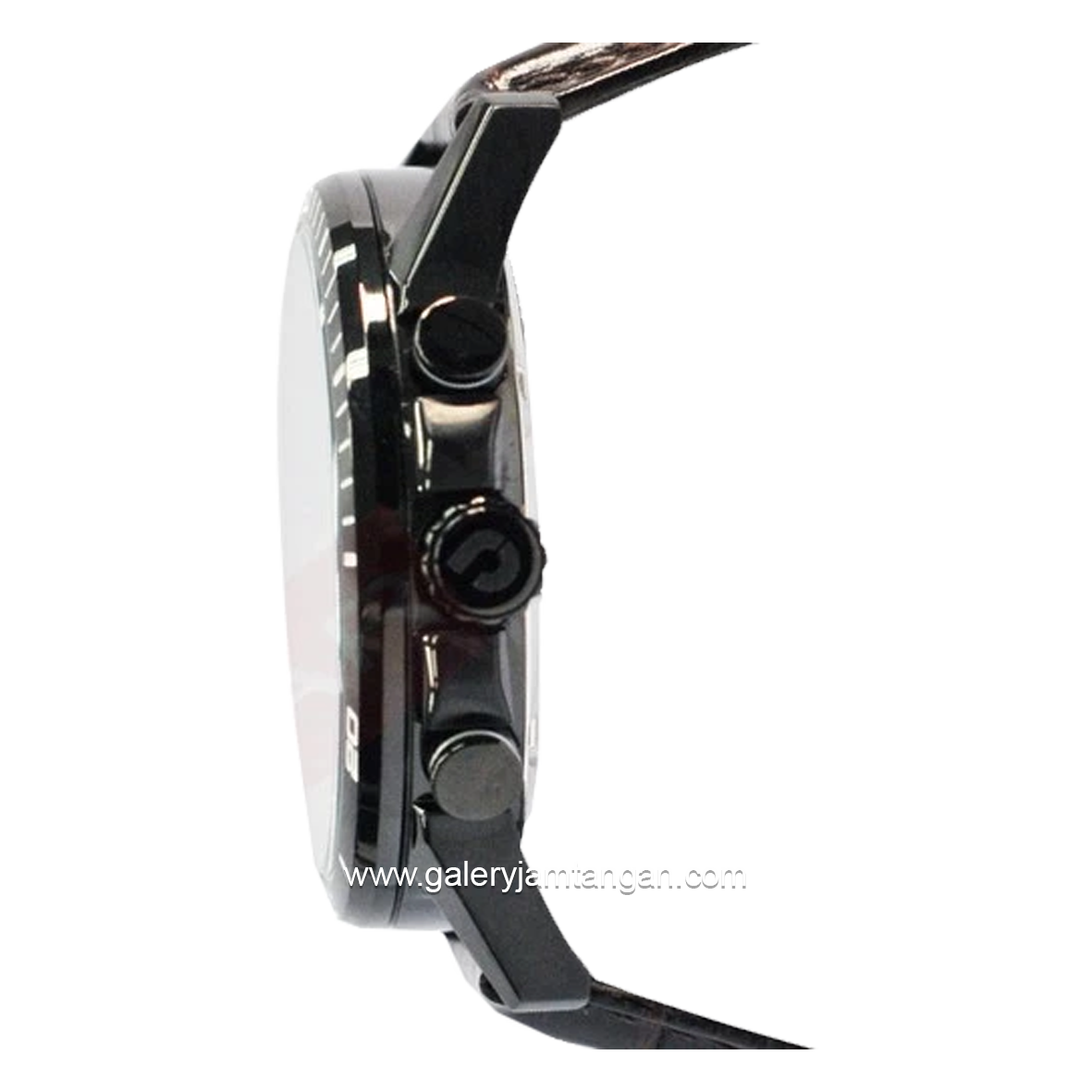 CHARLES JOURDAN CJ1046-1745C Brown Black Leather Strap