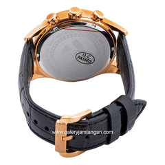 CHARLES JOURDAN CJ1049-1532M Rose Gold Leather Strap