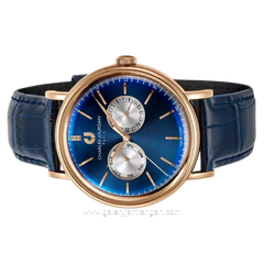 CHARLES JOURDAN CJ1053-1582M Blue Leather Strap