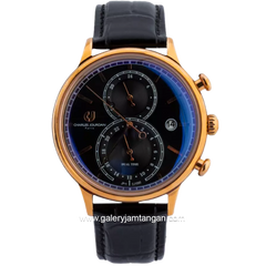 CHARLES JOURDAN CJ1060-1532M Rose Gold Leather Strap