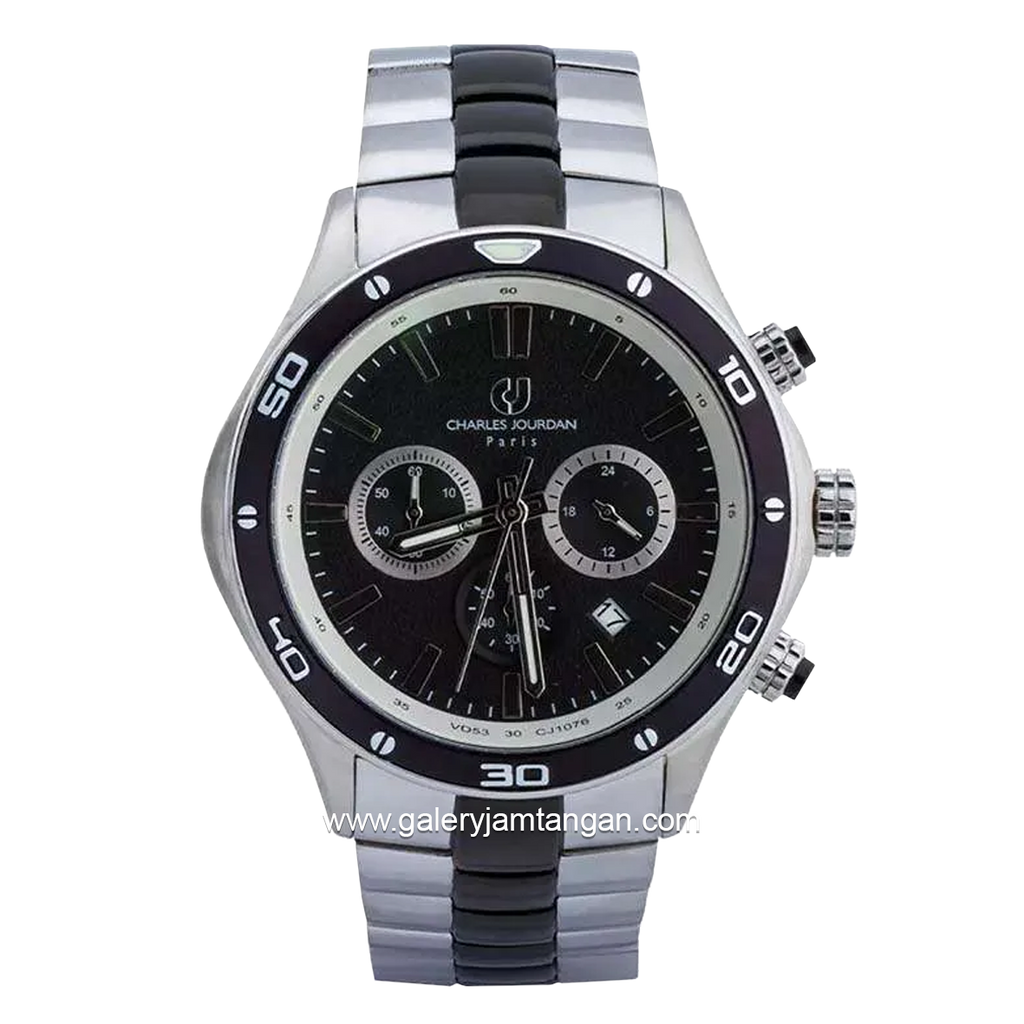 CHARLES JOURDAN CJ1076-1332C Watch Silver Combinasi Black