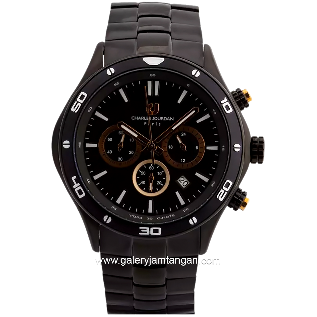 CHARLES JOURDAN CJ1076-1732C Black Stainless Steel