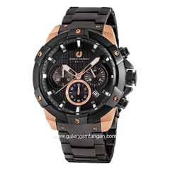 CHARLES JOURDAN CJ1077-1532C Black Rosegold Stainless Steel