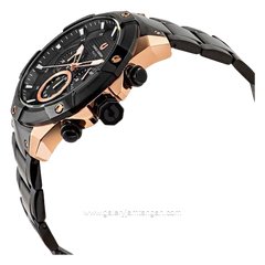 CHARLES JOURDAN CJ1077-1532C Black Rosegold Stainless Steel