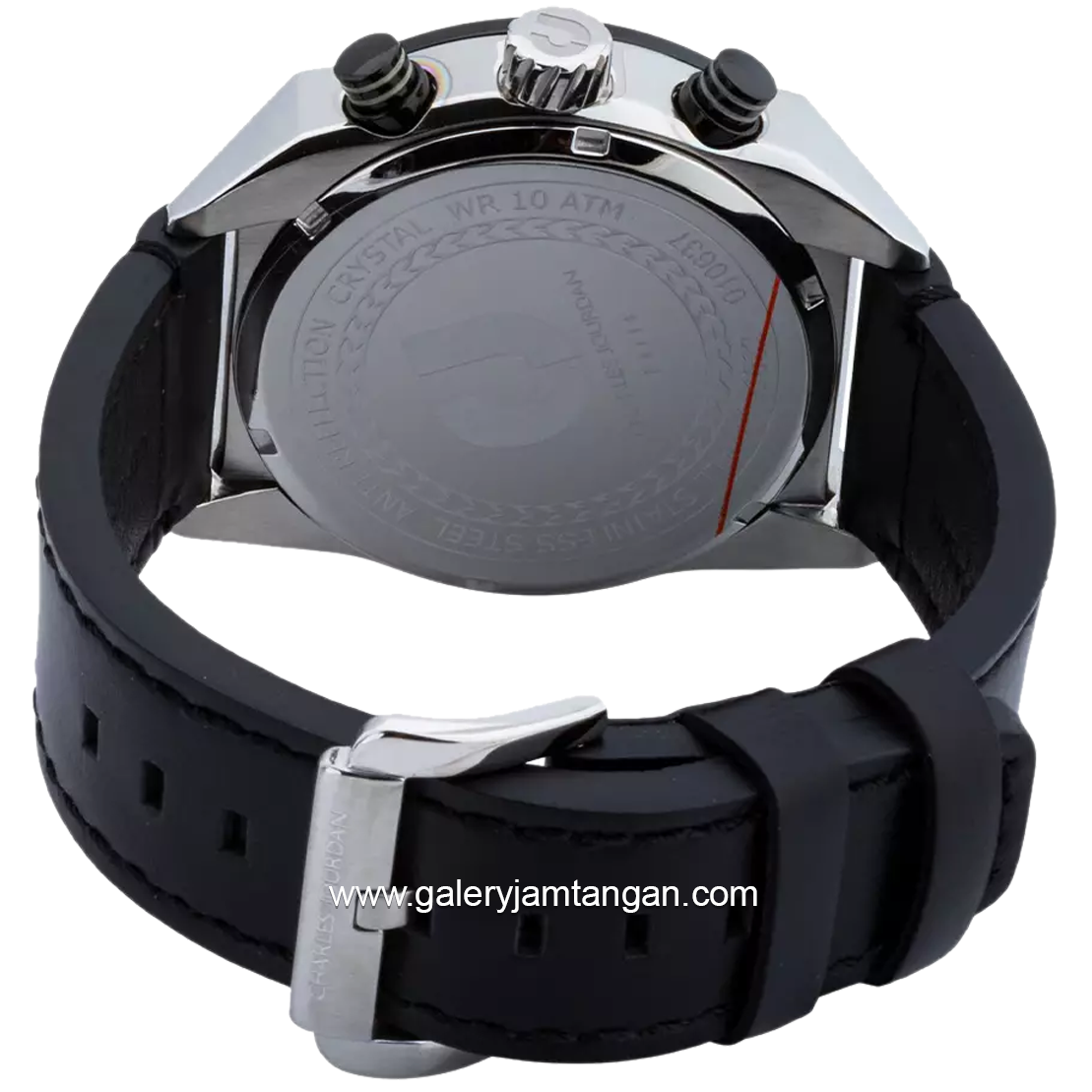 CHARLES JOURDAN CJ1082-1332C Dial Black Rubber Strap