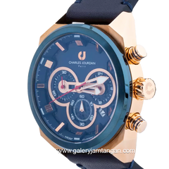 CHARLES JOURDAN CJ1082-1582C Blue Rubber Strap