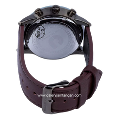CHARLES JOURDAN CJ1099-1742C Brown Dial Black Leather Strap