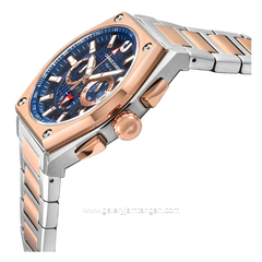 CHARLES JOURDAN CJ06-1682LE Watch Limited Edition Silver Combinasi Rosegold Dial Blue