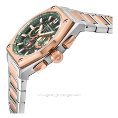 CHARLES JOURDAN CJ06-1692LE Watch Limited Edition Silver Combinasi Rosegold Dial Green