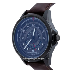 CHARLES JOURDAN CJ1078-1775 Brown Black Leather Strap