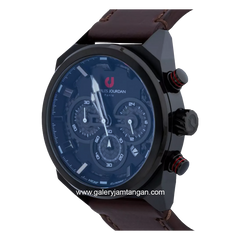 CHARLES JOURDAN CJ1082-1732C Brown Black Leather Strap