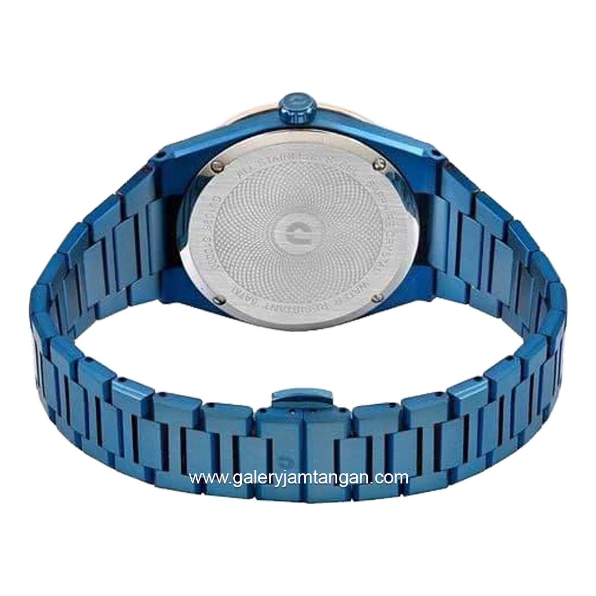 CHARLES JOURDAN CJ1096-1887D Blue Rosegold Diamond Stainless Steel Strap