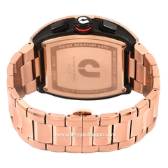 CHARLES JOURDAN CJ1120-1732C Rosegold Dial Black Stainless Steel