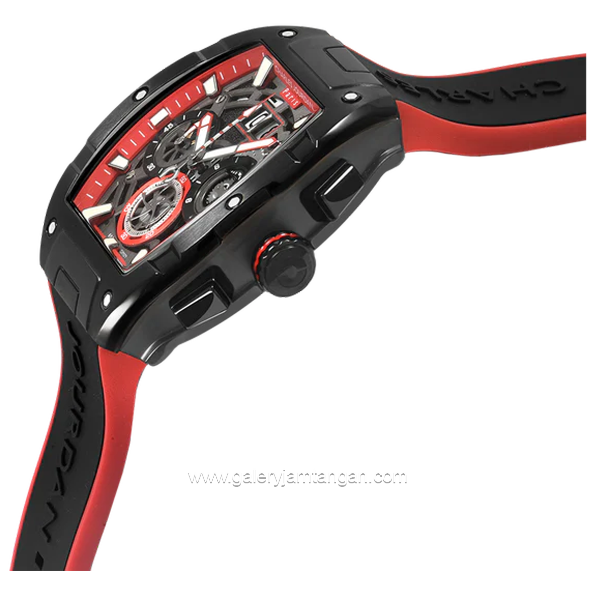 CHARLES JOURDAN CJ1121-1762C Black Red Silicon Leather