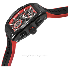 CHARLES JOURDAN CJ1121-1762C Black Red Silicon Leather