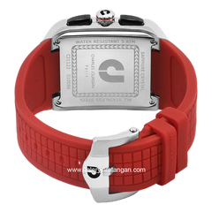 CHARLES JOURDAN CJ1122-1362C Watch Red Chronograph Silicone Strap
