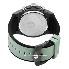 CHARLES JOURDAN CJ1123-1792C Watch Green Chronograph Silicone Strap