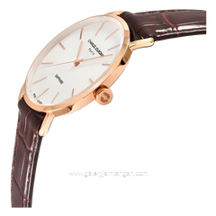 CHARLES JOURDAN CJ1124-1512 Brown Rosegold Leather Strap