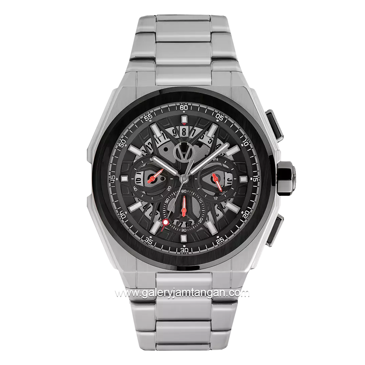 CHRIST VERRA AETERNUS CV 12251G-10 BLK Men's Watches Silver Stainless Steel
