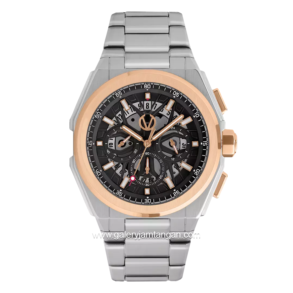 CHRIST VERRA AETERNUS CV 12251G-14 BLK Men's Watches Silver Stainless Steel
