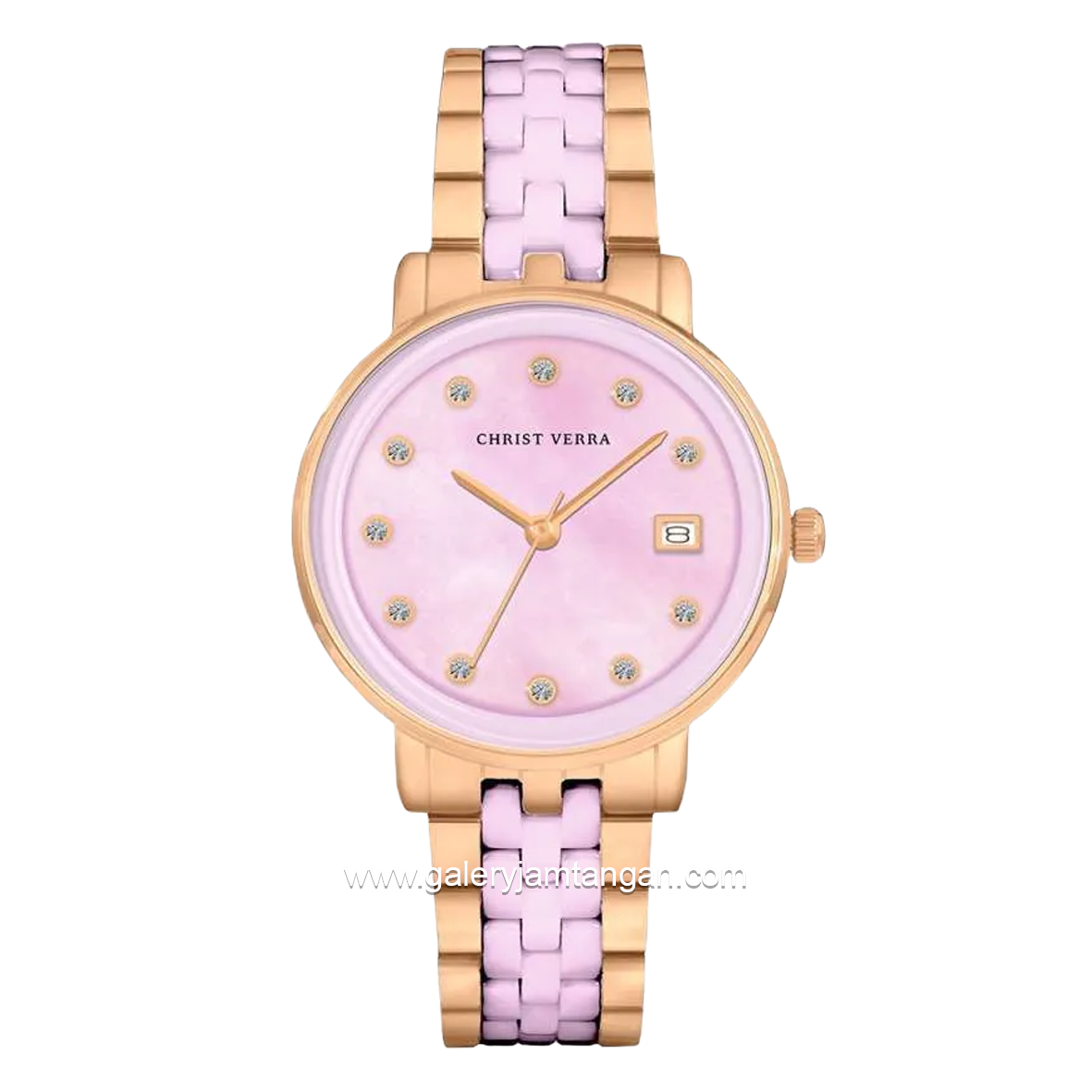 CHRIST VERRA AVELYN CV 511924L-511 PNK/MOP Pink Rosegold Stainless Steel