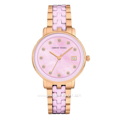 CHRIST VERRA AVELYN CV 511924L-511 PNK/MOP Pink Rosegold Stainless Steel
