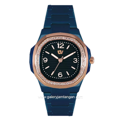CHRIST VERRA CV 1017088L-1J BLU Navy Rose Gold Stainless Steel