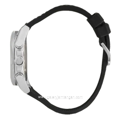 CHRIST VERRA CAVALLE CV 109013G-30 BLK Black Silver Leather Strap