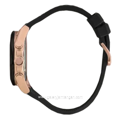 CHRIST VERRA CAVALLE CV 109013G-38 BLK Chronograph Black Rosegold Leather Strap
